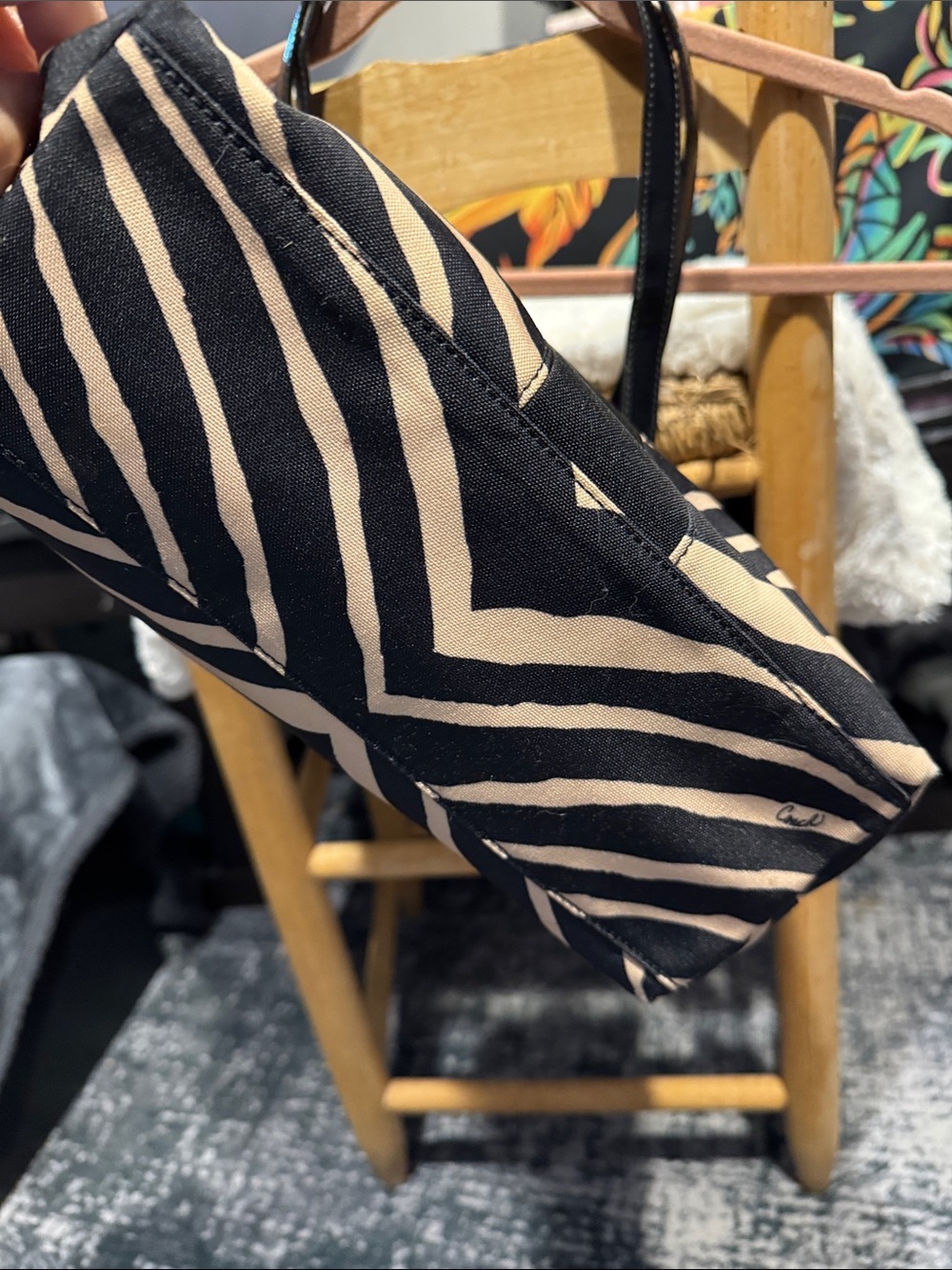 Coach zebra print bag - Picture 3 of 5